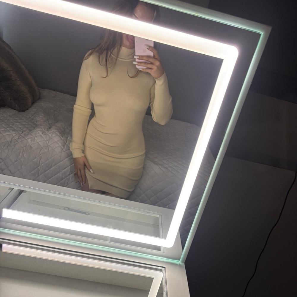 Windsor Cream Long Sleeve Dress